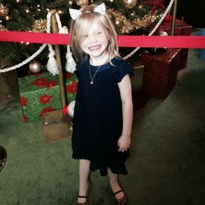 Little girl’s Navy blue swing dress
